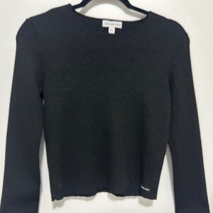 Calvin Klein Jeans Women's Black Long Sleeve Sparkly
